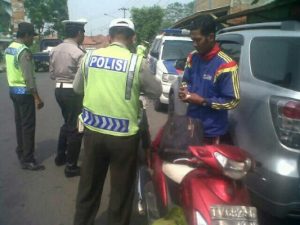 Operasi Zebra Polsek Plered Keluarkan 60 Surat Tilang