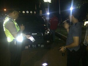 Polsek Cibatu Amankan Puluhan Kendaraan