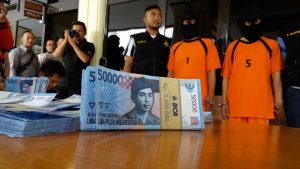 Polresta Sukabumi Amankan Uang Palsu Senilai Rp55,8 Juta