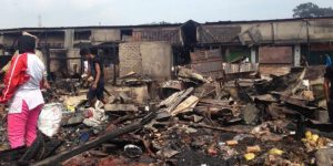 95 Kios di Pasar Tagog Padalarang Bandung Barat Ludes Terbakar