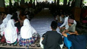 Ratusan Pelajar Berbagai Agama Ngumpul di Pendopo Purwakarta