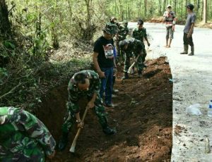 HUT TNI 72, Purwakarta Buka Akses Jalan Lingkar Timur Melalui TMMD