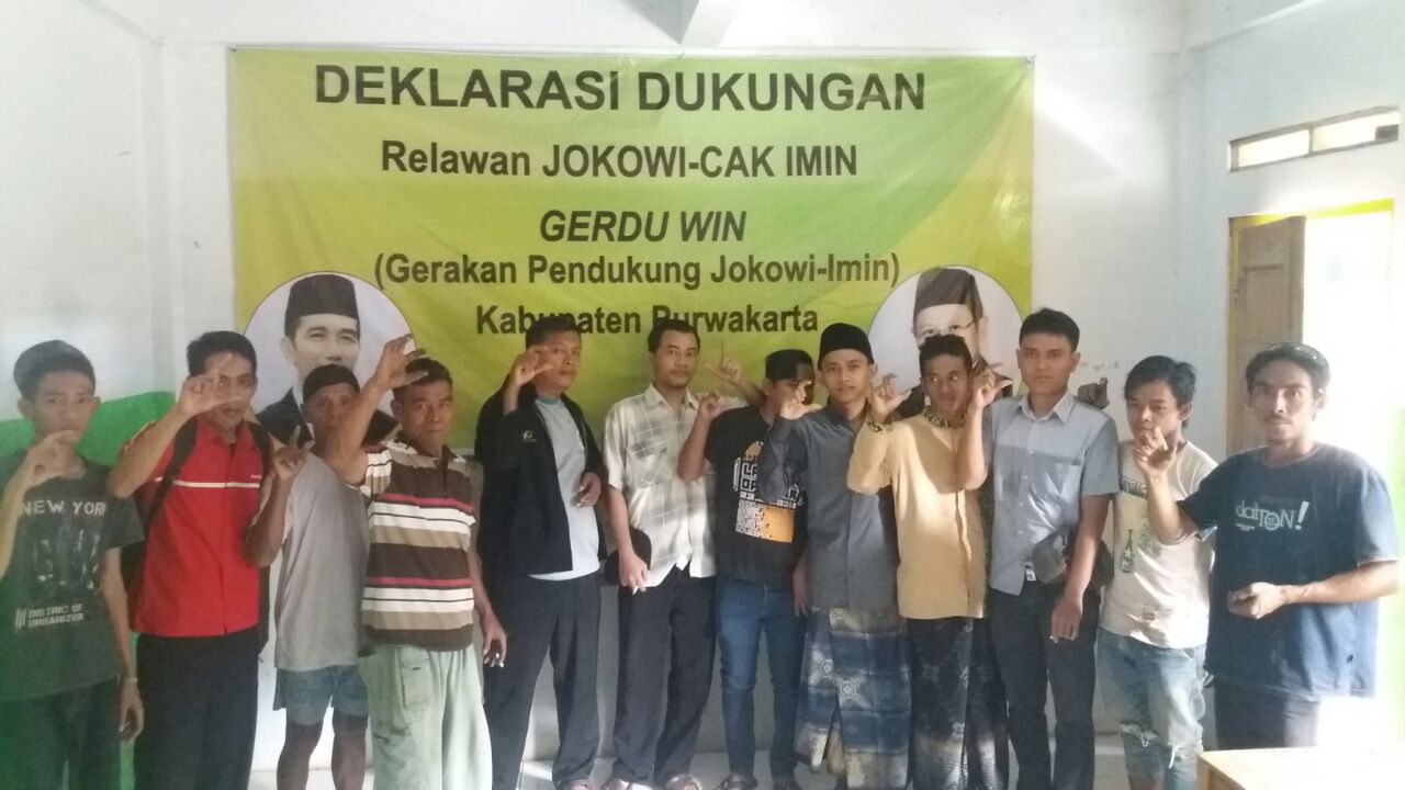 Sekelompok Pemuda di Purwakarta Deklarasikan Jokowi-Imin
