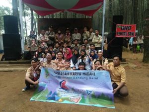 Kemenag KBB Gelar Kemping Bersama Meriahkan HUT Pramuka ke-57