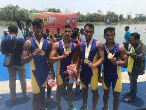 Cabang Dayung sumbang Emas Pertama Untuk Kontingen Purwakarta di Porda Jabar