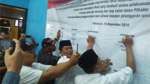 Cegah Konflik Pilkades, Pemcam Pabuaran Gelar Deklarasi Damai