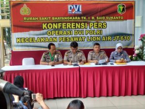 Ada 169 Kantung Jenazah di RS Polri Korban JT 610