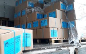 Ribuan Dus Surat Suara Pemilu 2019 Tiba di Kantor KPU Purwakarta
