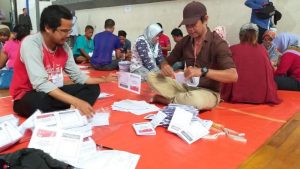 KPU Purwakarta Sorlip Surat Suara Pemilu 2019