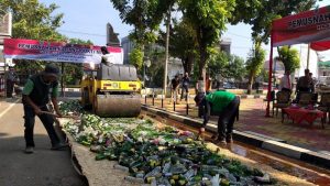 3.384 Botol Miras Dimusnahkan Hasil Razia Selama Ramadan 2019
