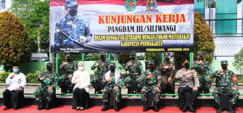 Bupati Purwakarta Berterima Kasih Kepada Pangdam III Siliwangi Bantu Tangani Covid-19