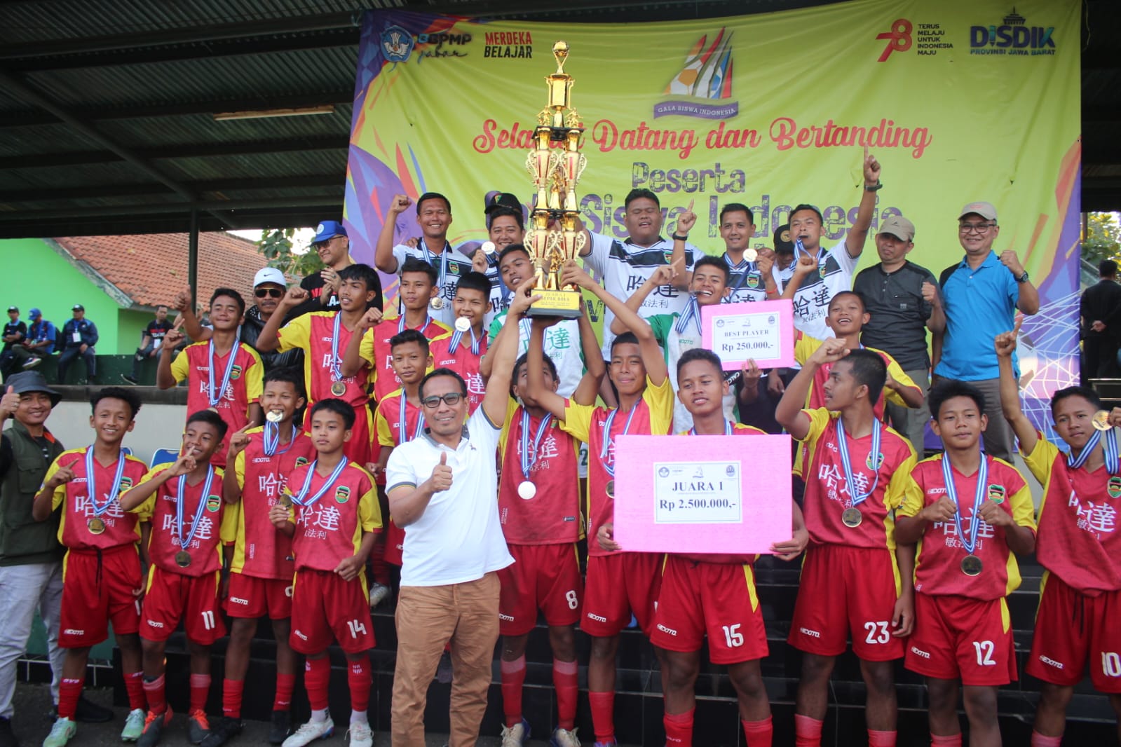 Siswa Purwakarta Raih Juara 1 Sepak Bola GSI Tingkat Jabar