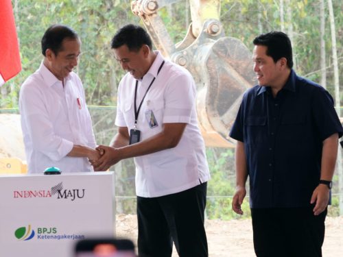 Presiden Jokowi Groundbreaking Kantor BPJamsostek di IKN Padukan Unsur Alam, Budaya dan Manusia