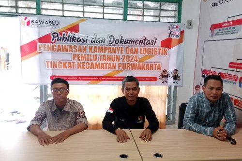 Panwascam Purwakarta Jalankan Pengawasan Kampanye dan Logistik Pemilu 2024