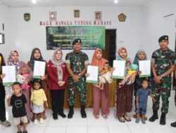 Kolaborasi Program dengan Disdukcapil, Yon Armed 9/ Pasopati Bantu Pembuatan Akta Kelahiran Warga Purwakarta