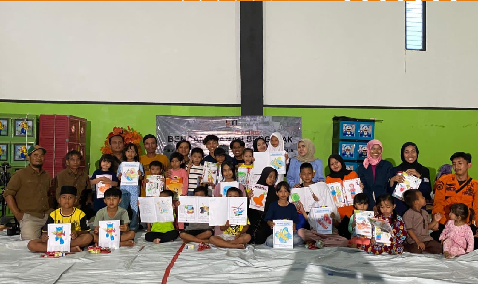 IJTI Purwasuka Gelar Trauma Healing untuk Anak dan Keluarga Korban Pergerakan Tanah di Pasirmunjul