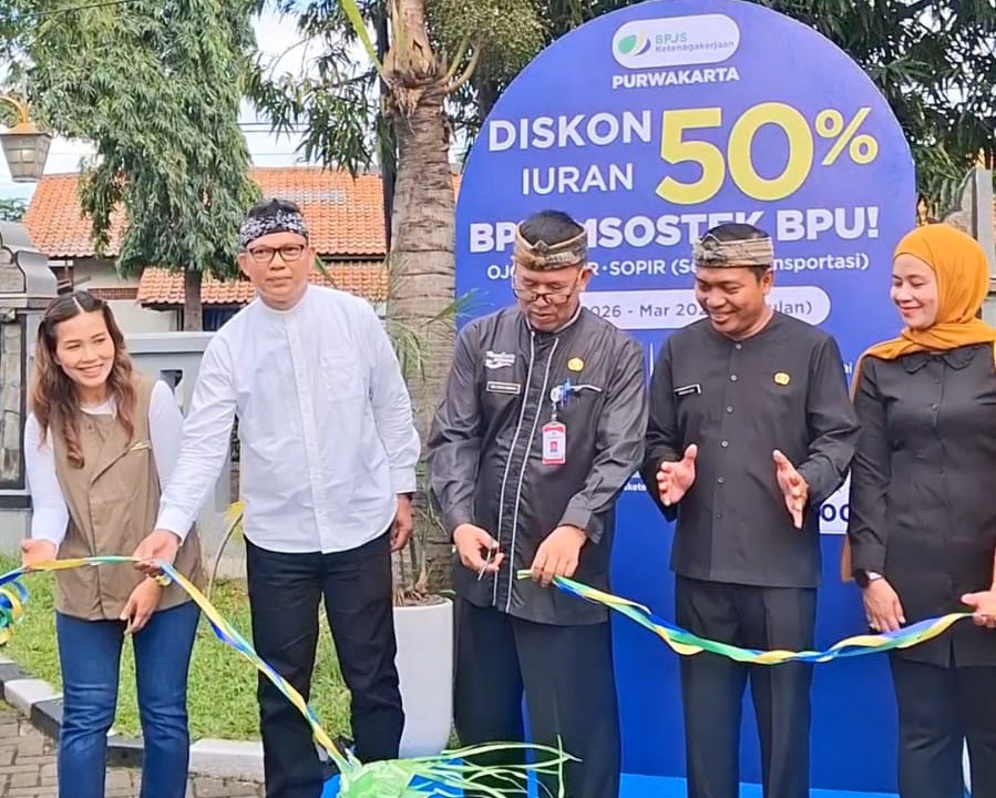 BPJS Ketenagakerjaan Purwakarta Gelar Bazar Murah Ramadan