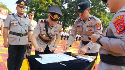 Kapolres Gelar Mutasi Jabatan