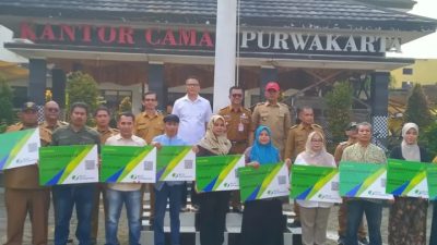 Ketua RT RW dan Anggota Linmas Seluruh Kecamatan Purwakarta Terlindungi BPJS Ketenagakerjaan
