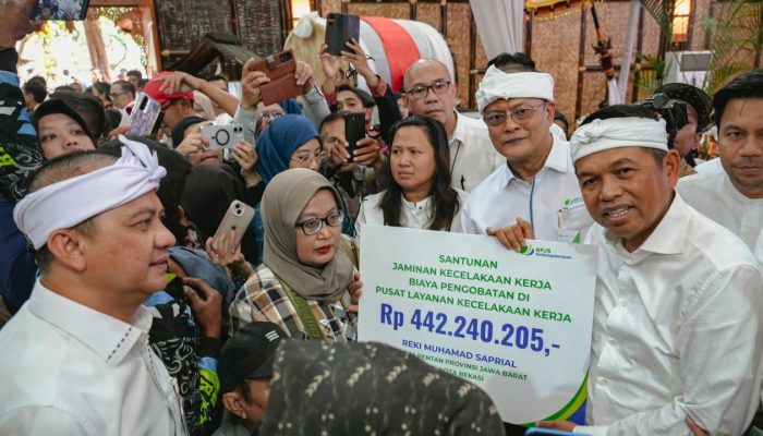 Negara Hadir Lindungi Pekerja Rentan, BPJS Ketenagakerjaan dan Pemprov Jabar Salurkan Rp49,3 Miliar
