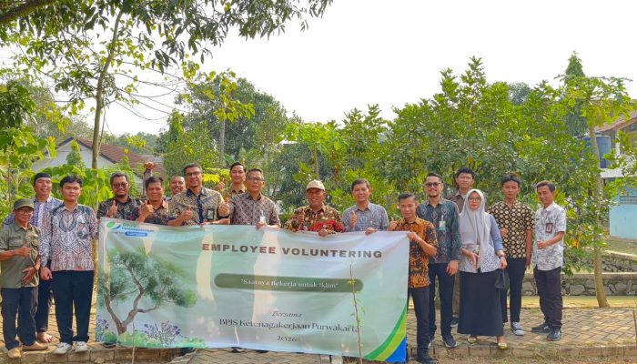 BPJS Ketenagakerjaan Purwakarta Gelar Employee Volunteering Melalui Aksi Penanaman Pohon