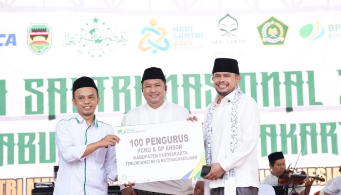 Peringatan HSN di Purwakarta, 100 Pengabdi Umat Terlindungi BPJS Ketenagakerjaan